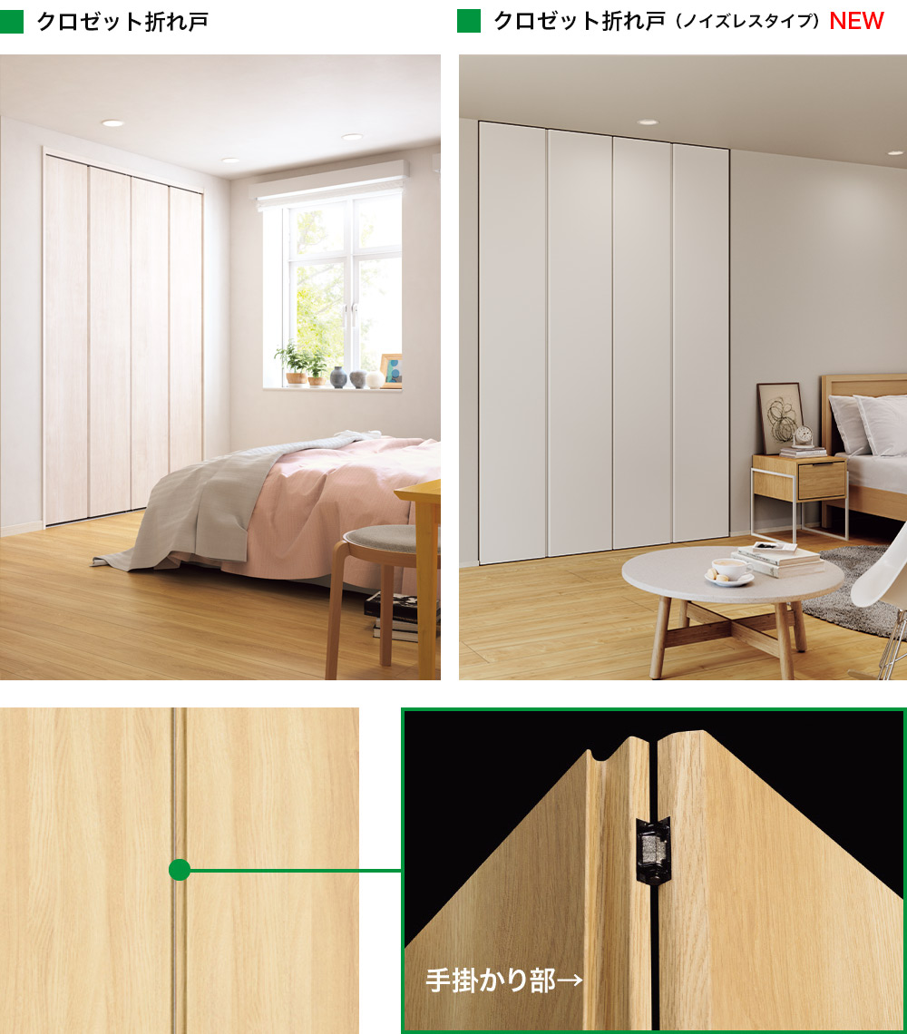 クロゼット折れ戸