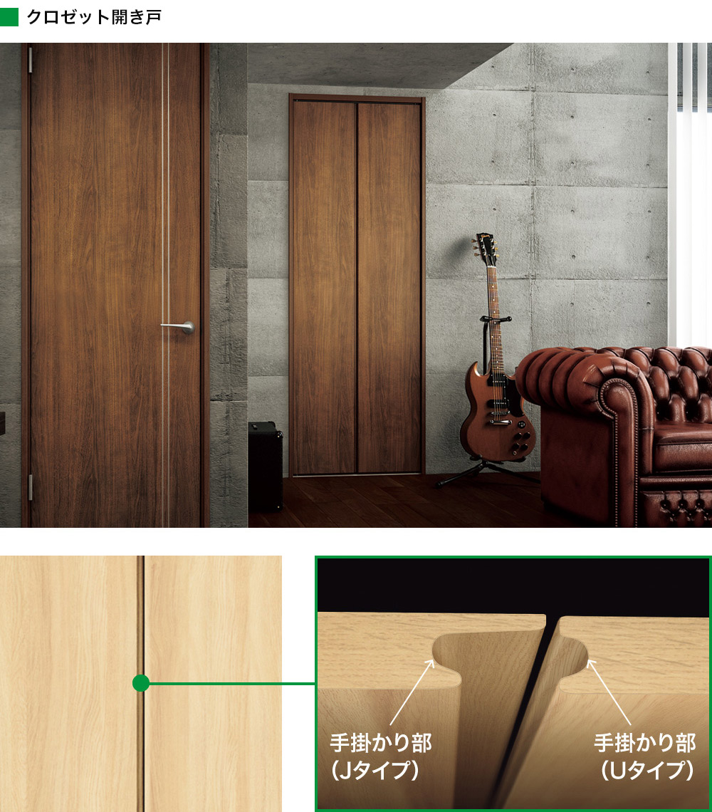 クロゼット開き戸