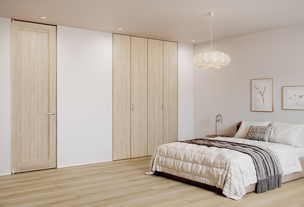 フルフラットデザイン クロゼット開き戸(ノイズレスタイプ)