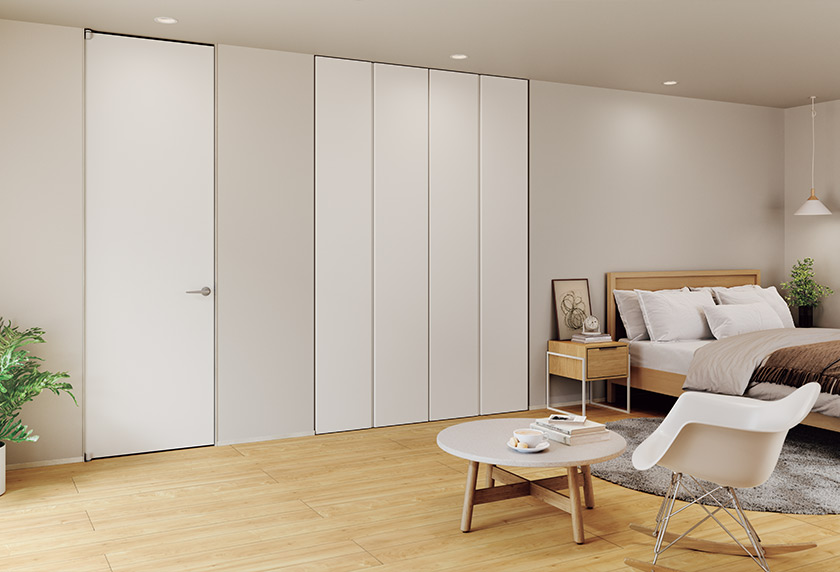 クロゼット折れ戸(ノイズレスタイプ)