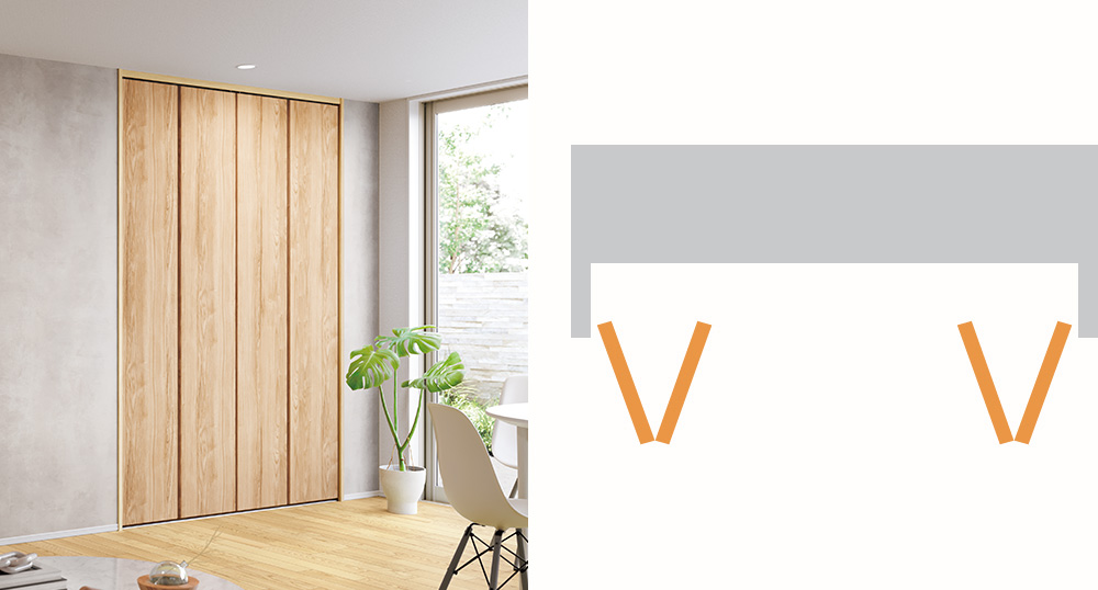 クロゼット折れ戸